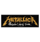 METALLICA - 'Wherever I May Roam Logo' Patch
