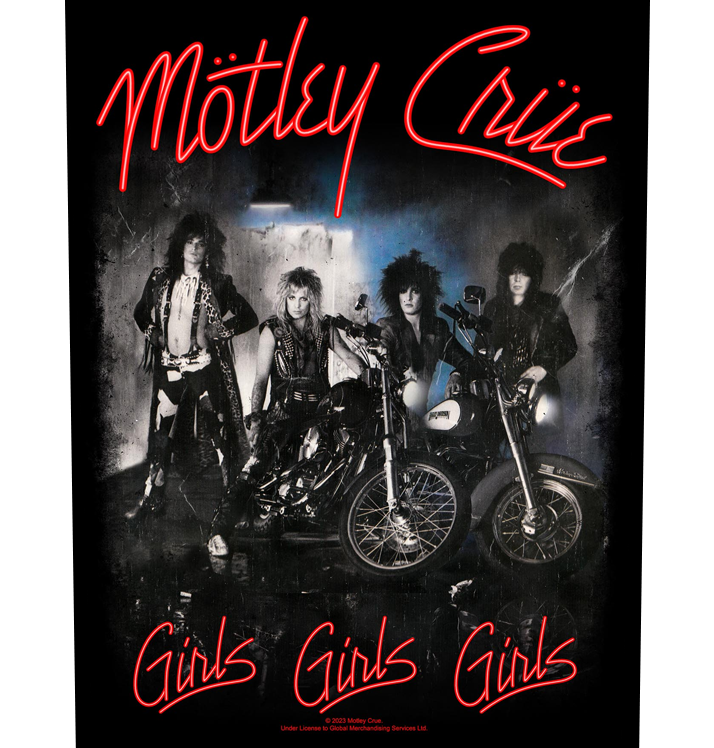 MÖTLEY CRÜE - 'Girls, Girls, Girls' Back Patch