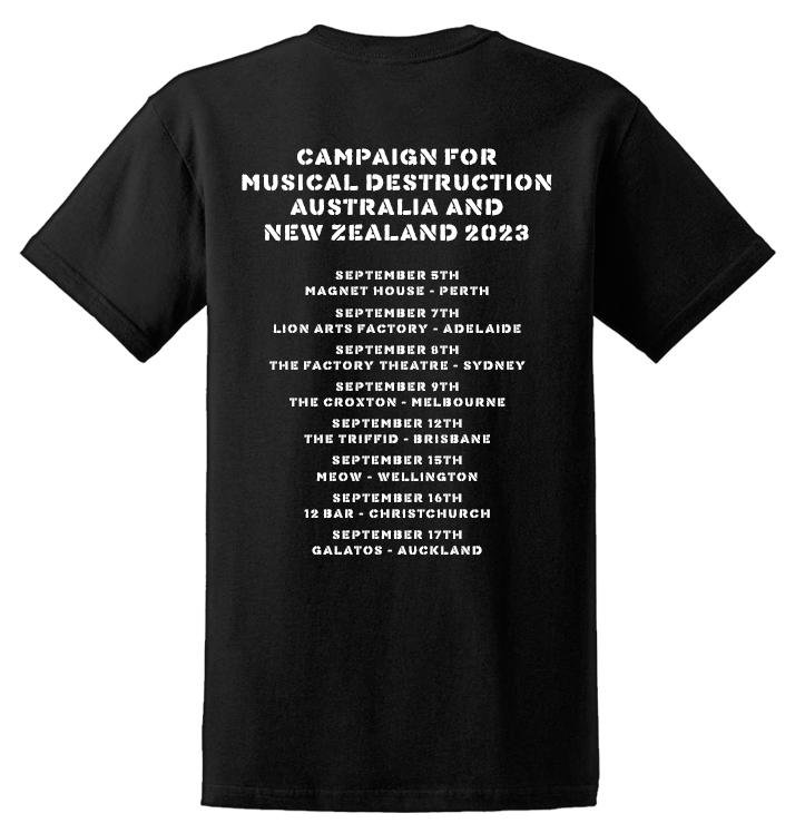 NAPALM DEATH - 'Aus & NZ Tour Campaign For Musical Destruction' T-Shirt