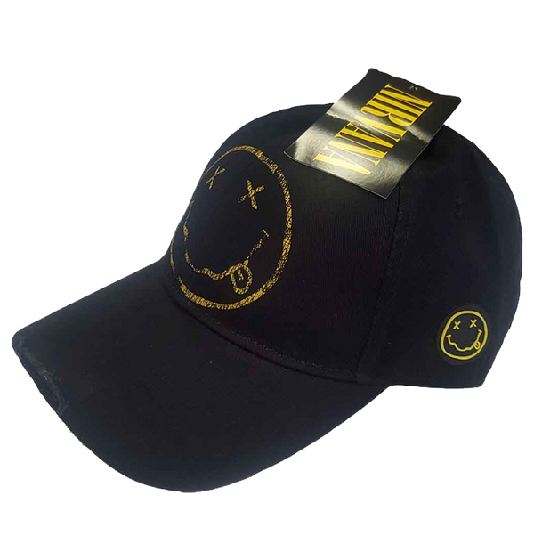 NIRVANA - 'Happy Face' Baseball Hat