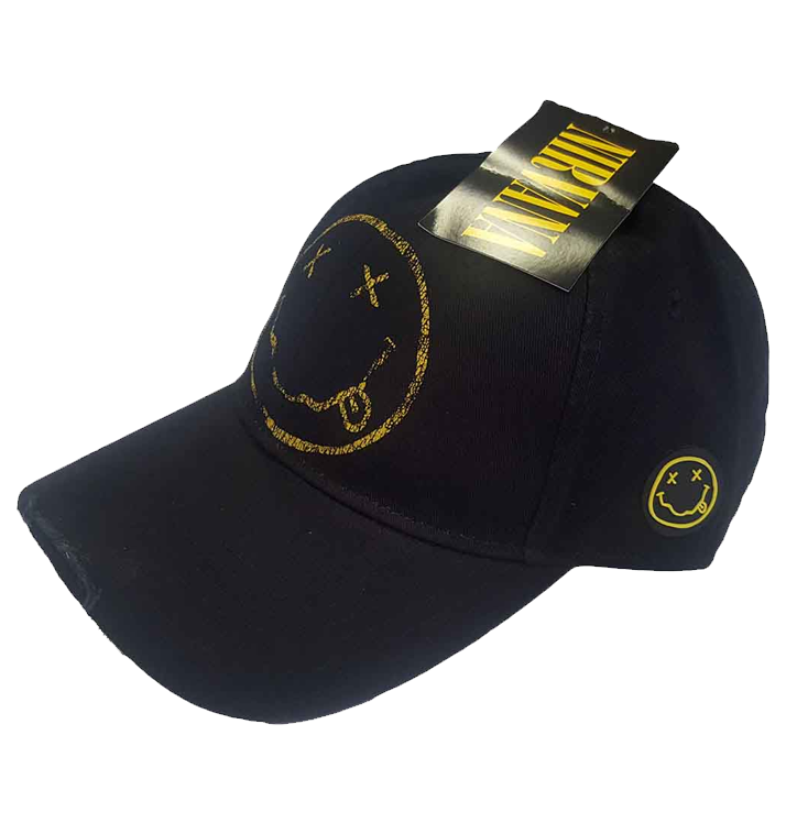 NIRVANA - 'Happy Face' Baseball Hat