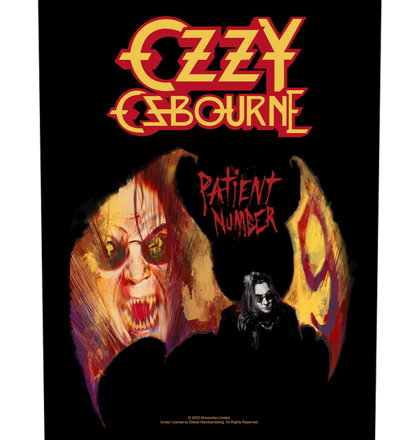 OZZY OSBOURNE - 'Patient No. 9' Back Patch