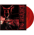 PIG DESTROYER - '38 Counts Of Battery' LP (Red/Black Marble)