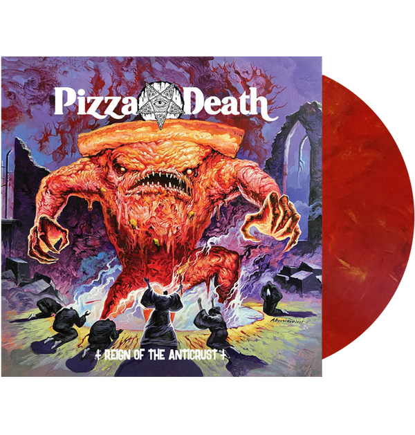 PIZZA DEATH - 'Reign Of The Anticrust' LP (Extra Pepperoni Red)