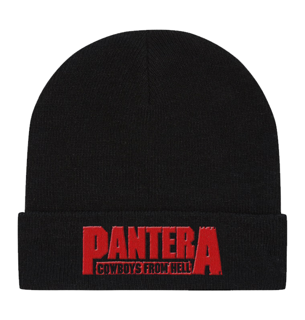 PANTERA - 'Cowboys From Hell' Beanie (Red)