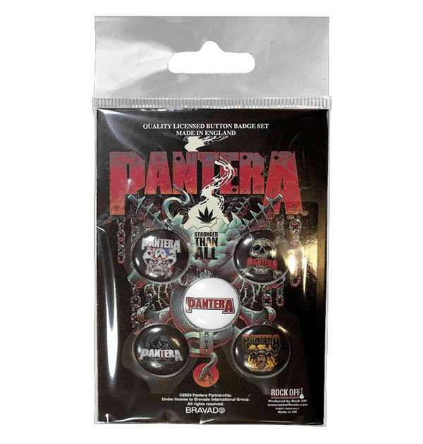 PANTERA - 'Snake' Badge Set