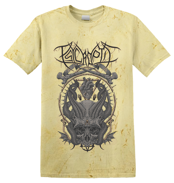 PSYCROPTIC - 'Mortem Generans' T-Shirt (Citrine Tie-Dye)