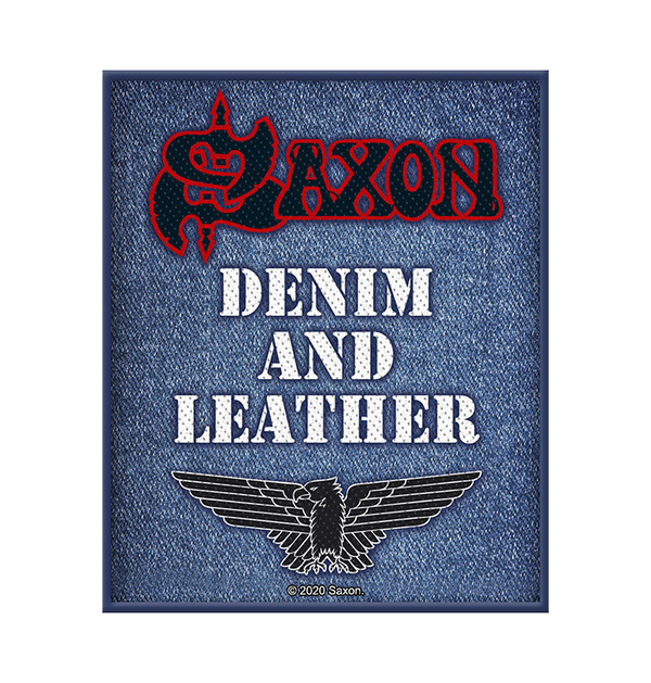 SAXON - 'Denim & Leather' Patch