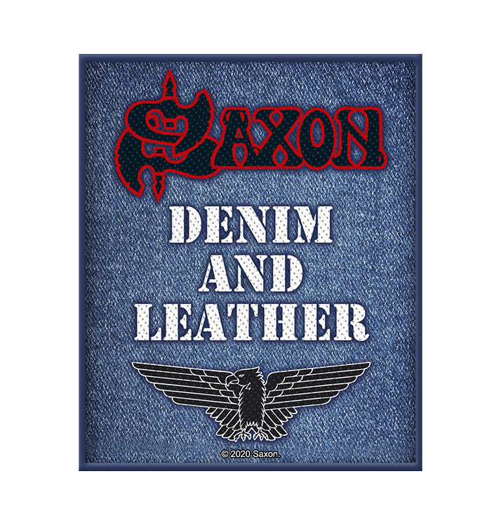 SAXON - 'Denim & Leather' Patch