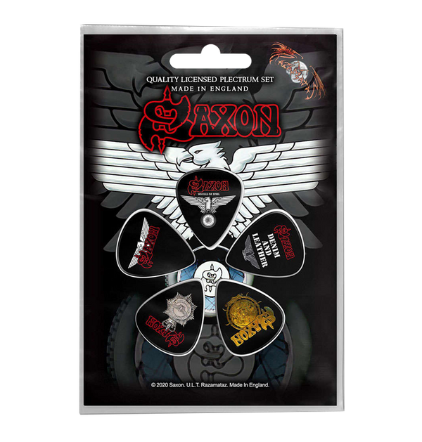 SAXON - 'Wheels Of Steel' Guitar Pick Set