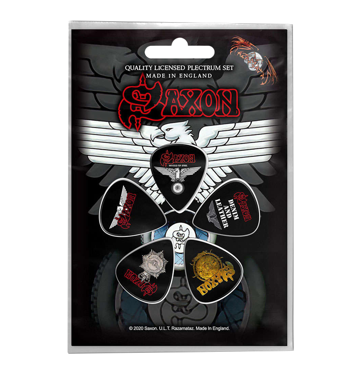 SAXON - 'Wheels Of Steel' Guitar Pick Set