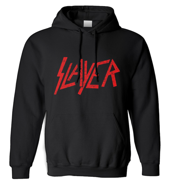 SLAYER - 'Distressed Logo' Pullover Hoodie