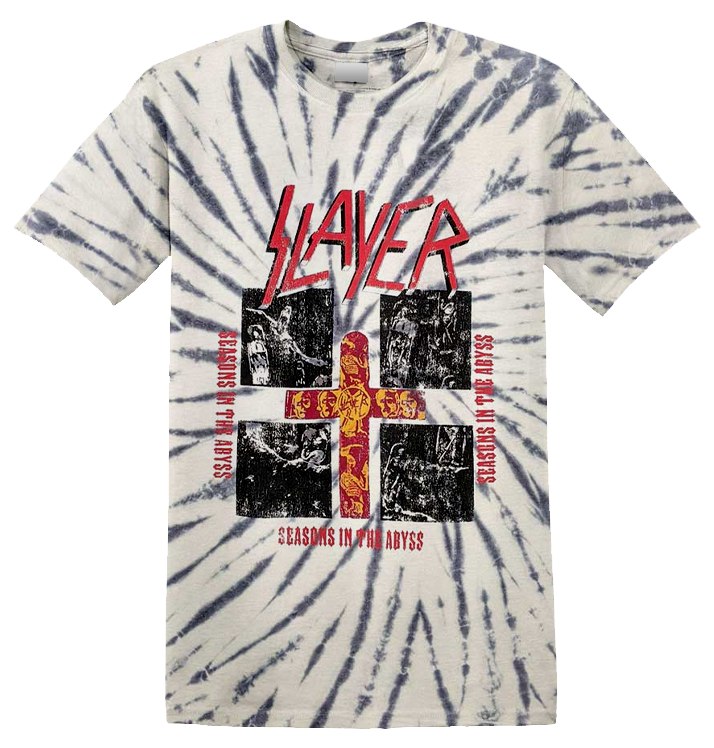 SLAYER - 'Quad Seasons' T-Shirt (Dip-Dye)