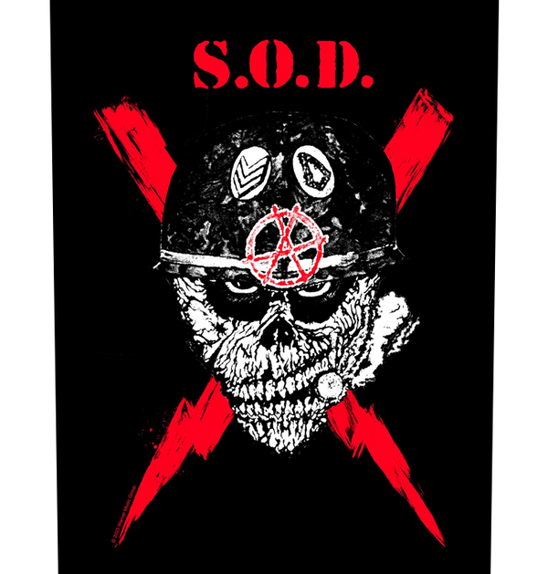 S.O.D. - 'Scrawled Lightning' Back Patch