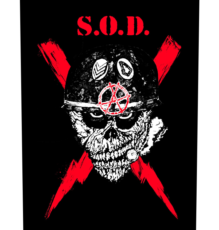 S.O.D. - 'Scrawled Lightning' Back Patch