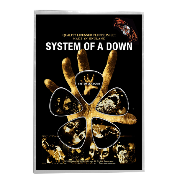 SYSTEM OF A DOWN - 'Hand' Guitar Pick Set