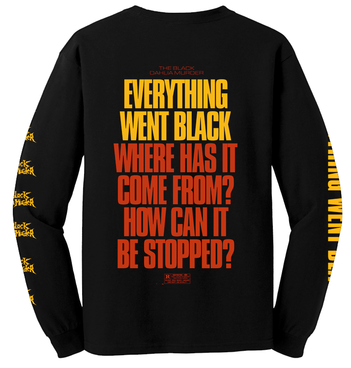 THE BLACK DAHLIA MURDER - 'Everything Went Black' Long Sleeve