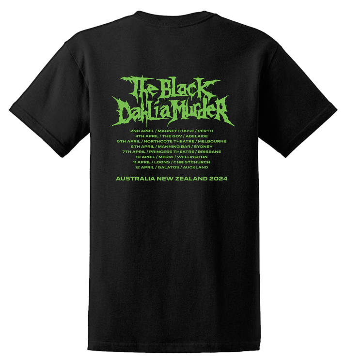THE BLACK DAHLIA MURDER - 'Verminous Aus NZ Tour 2024' T-Shirt