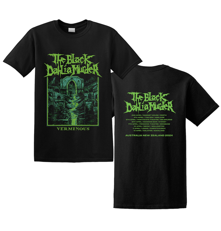 THE BLACK DAHLIA MURDER - 'Verminous Aus NZ Tour 2024' T-Shirt