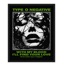 TYPE O NEGATIVE - 'With My Blood' Patch