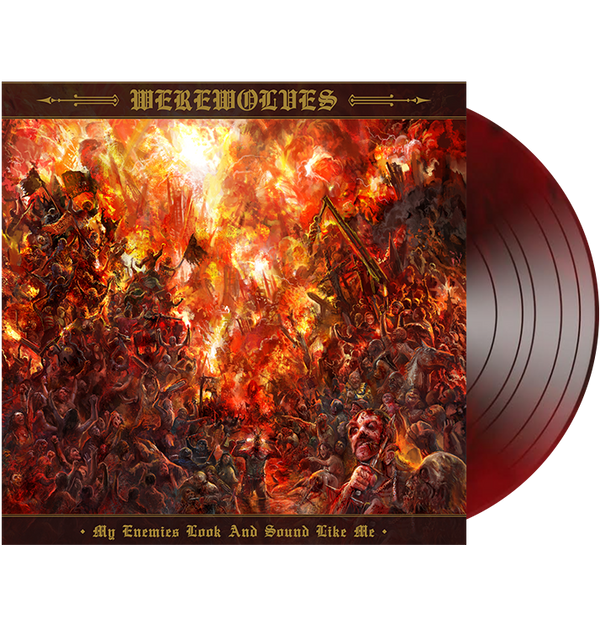 WEREWOLVES - 'My Enemies Look And Sound Like Me' LP (Black/Red Galaxy Merge)