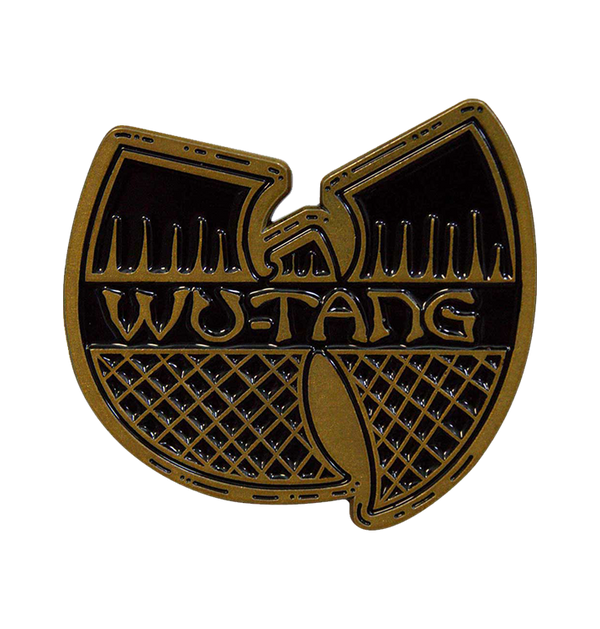WU-TANG CLAN - 'Black & Gold Logo' Metal Pin