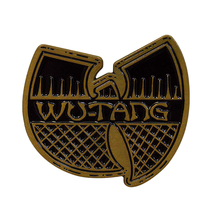 WU-TANG CLAN - 'Black & Gold Logo' Metal Pin