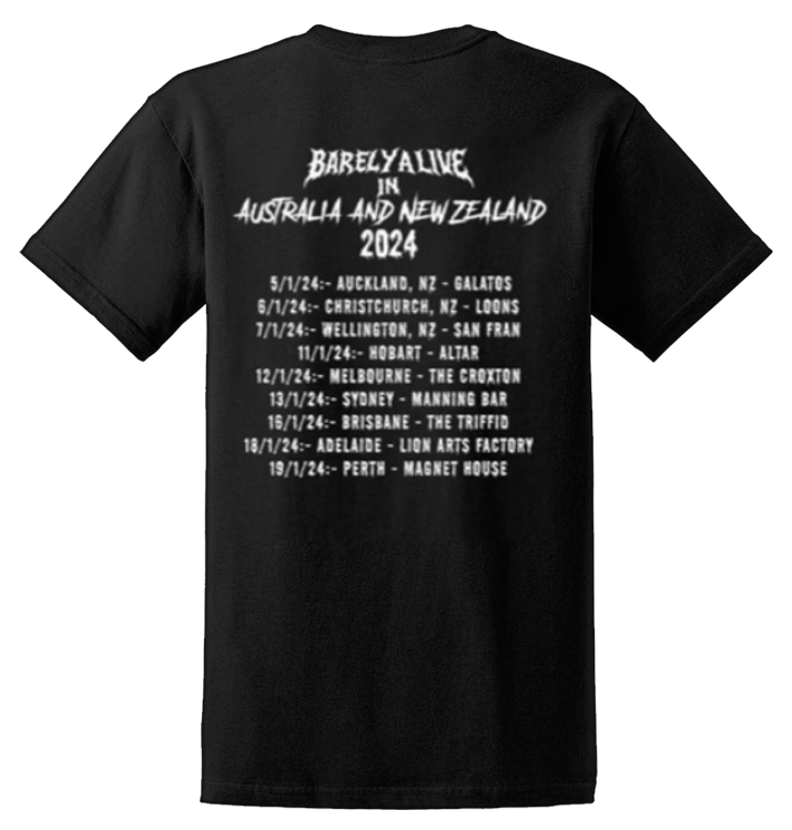 OBITUARY - 'Barely Alive Aus & NZ Tour' T-Shirt