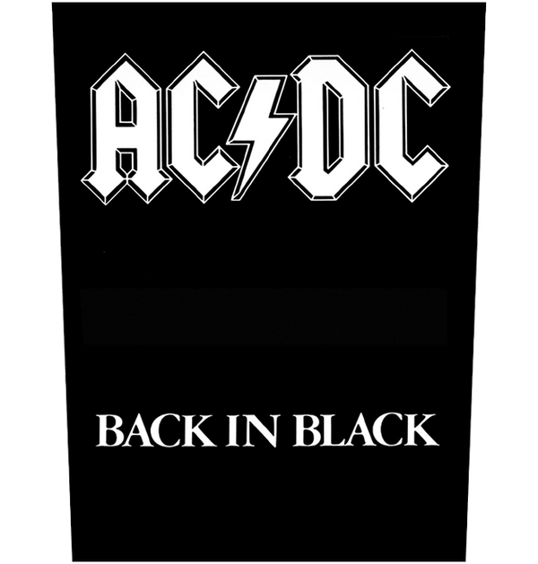 AC/DC - 'Back In Black' Back Patch
