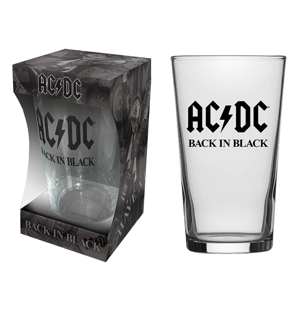 AC/DC - 'Back in Black' Beer Glass