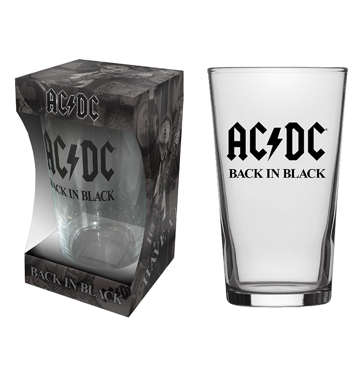 AC/DC - 'Back in Black' Beer Glass