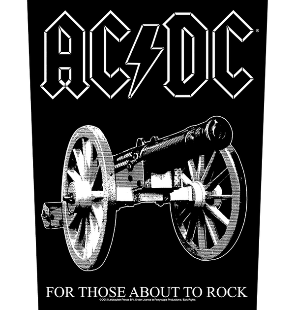 AC/DC - 'For Those About to Rock' Back Patch