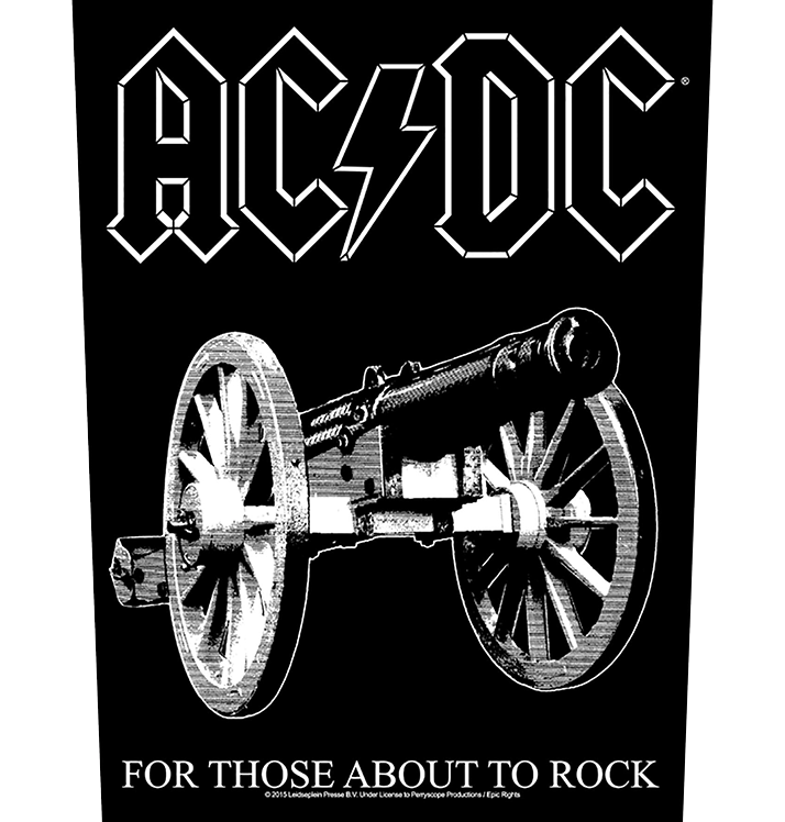 AC/DC - 'For Those About to Rock' Back Patch