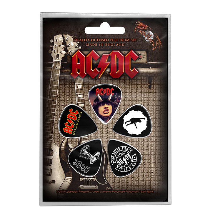 AC/DC - 'Highway/For Those/Let There' Guitar Pick Set