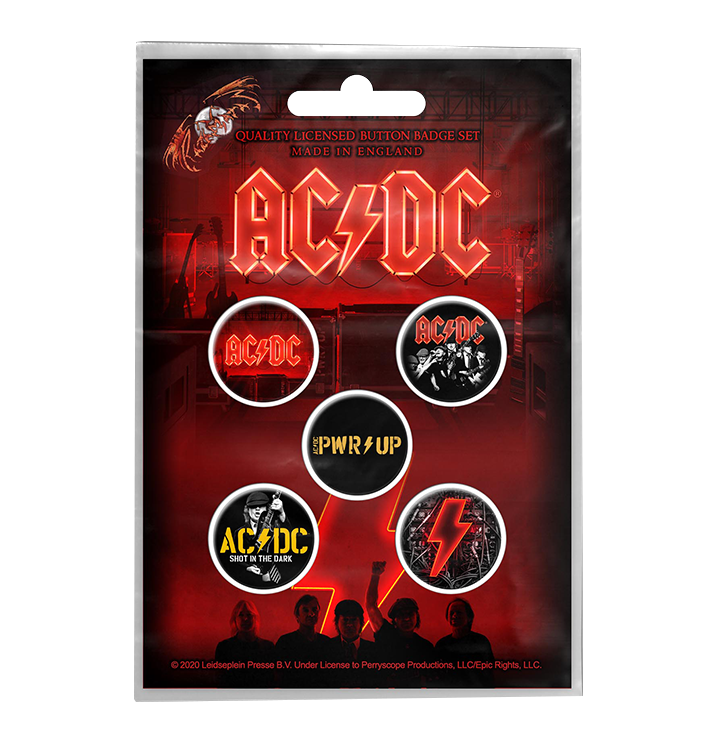 AC/DC - 'Pwr Up' Badge Set