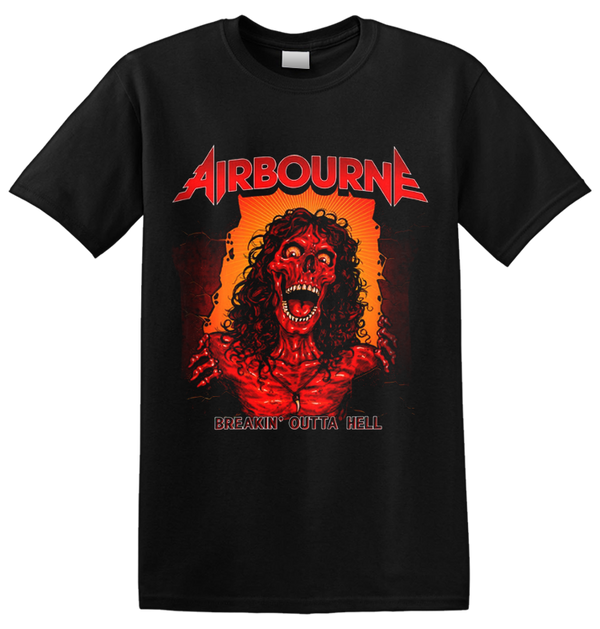 AIRBOURNE - 'Breakin' Outta Hell  Skeleton' T-Shirt