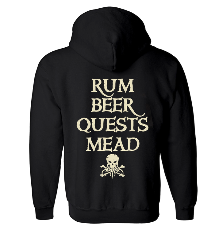 ALESTORM - 'Rum Beer Quests Mead' Zip-Up Hoodie