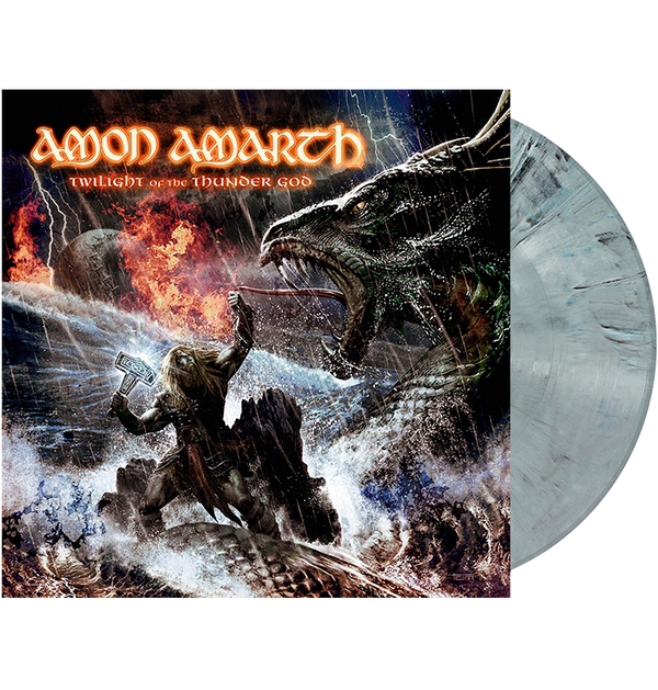 AMON AMARTH - 'Twilight Of The Thunder God' Grey Blue Marbled LP