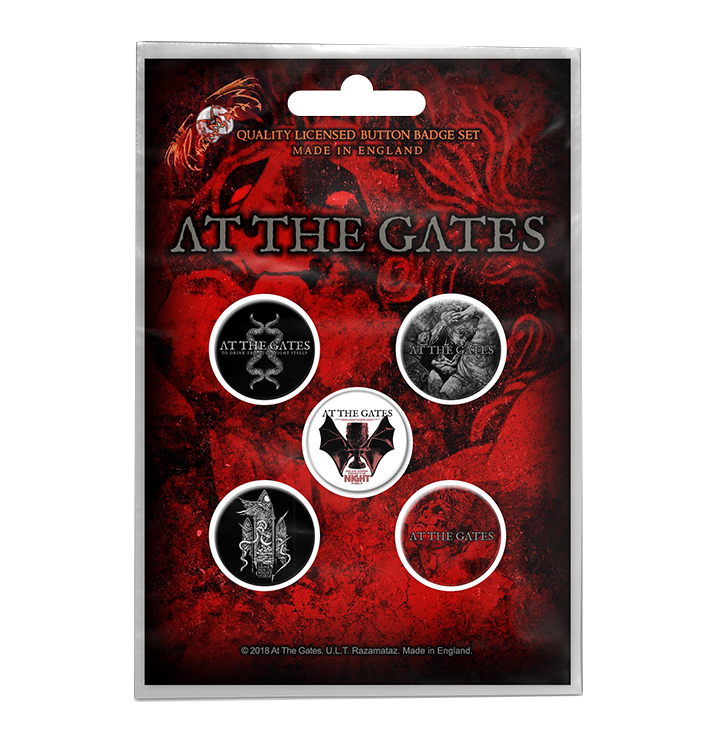 AT THE GATES - 'To Drink From the Night Itself' Badge Set