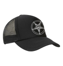 BAG OV BONES - 'Baphomet Pentagram' Trucker Hat (Black)