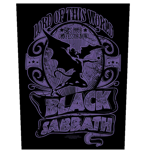 BLACK SABBATH - 'Lord Of This World' Back Patch