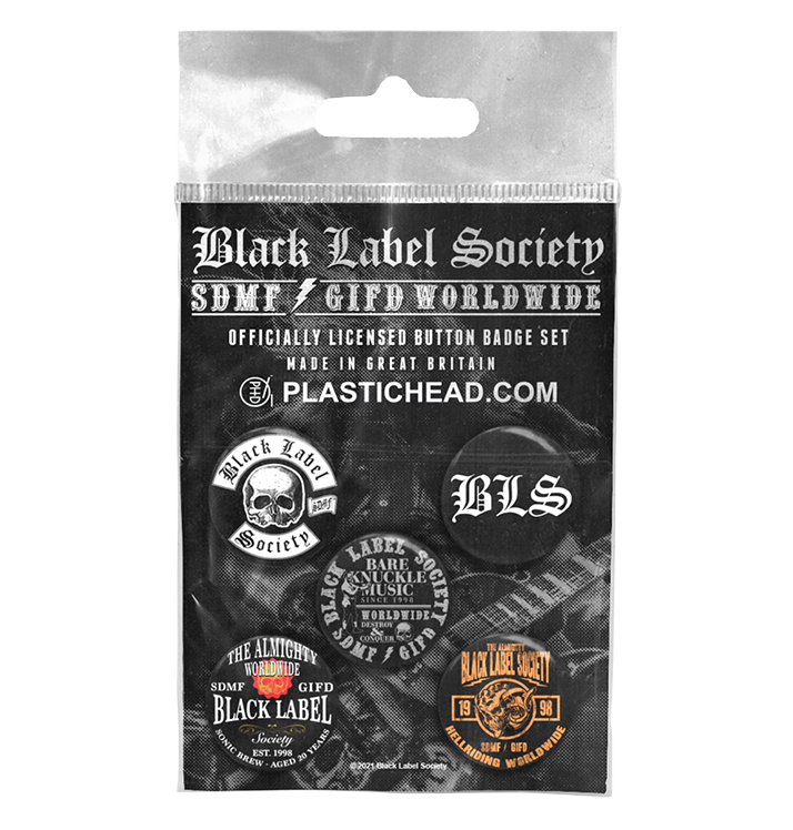 BLACK LABEL SOCIETY - 'Black Label Society' Badge Set