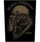 BLACK SABBATH - 'US Tour '78' Back Patch