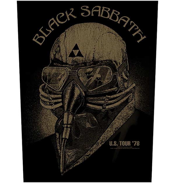 BLACK SABBATH - 'US Tour '78' Back Patch