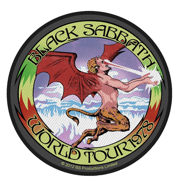 BLACK SABBATH - 'World Tour '78' Patch