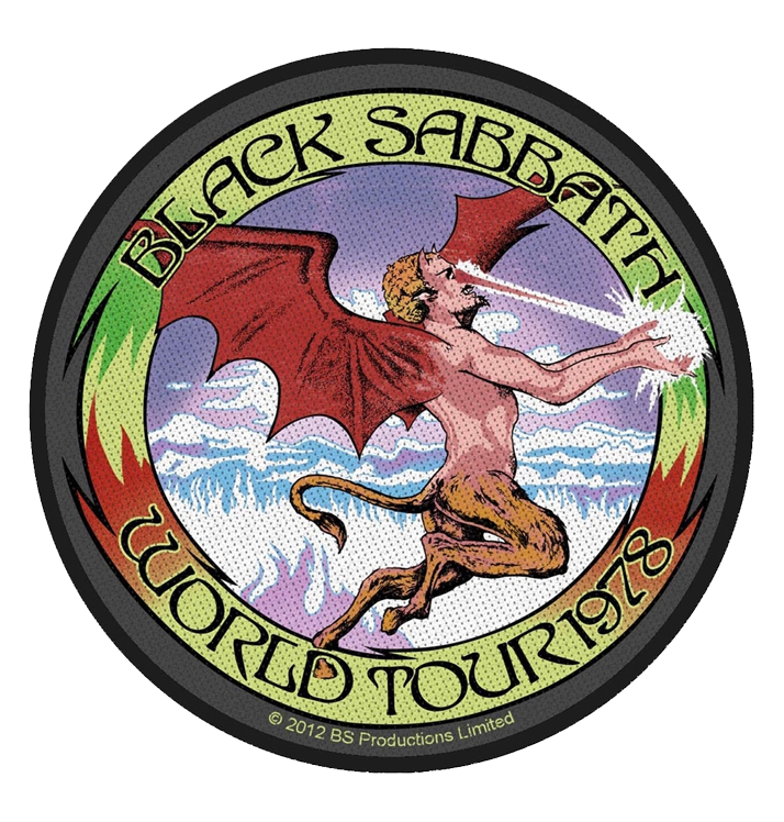 BLACK SABBATH - 'World Tour '78' Patch