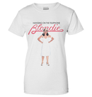 BLONDIE - 'Hanging on the Telephone' Ladies T-Shirt (White)