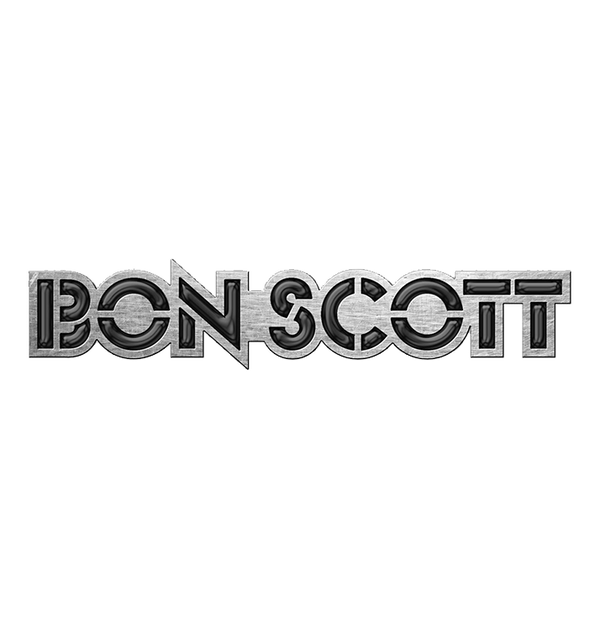 BON SCOTT - 'Logo' Metal Pin