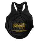 BOTTOMS UP - 'Back Logo' Ladies Twist Back Crop Tank