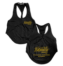 BOTTOMS UP - 'Back Logo' Ladies Twist Back Crop Tank